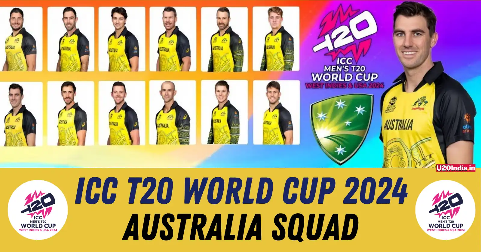 ICC T20 World Cup 2024 Australia Squad: Full List of Players