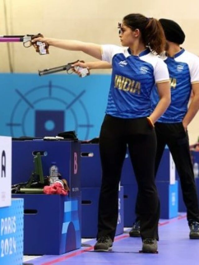 Manu Bhaker and Sarabjot Singh Win Bronze in 10m Air Pistol Mixed Team Event at Paris Olympics 2024!